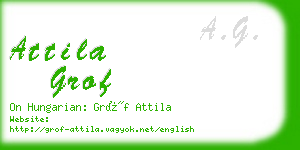 attila grof business card